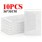 10-30Pcs Transparent Plastic Bubble Envelopes Bag Waterproof Adhesive Self Seal Packing Bag Mailers Shipping Envelope Storage