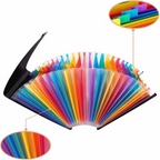 Portable 13/25 Pockets Expanding File Box A4 Expanding Capacity Accordion File Folder Document Organizer Office