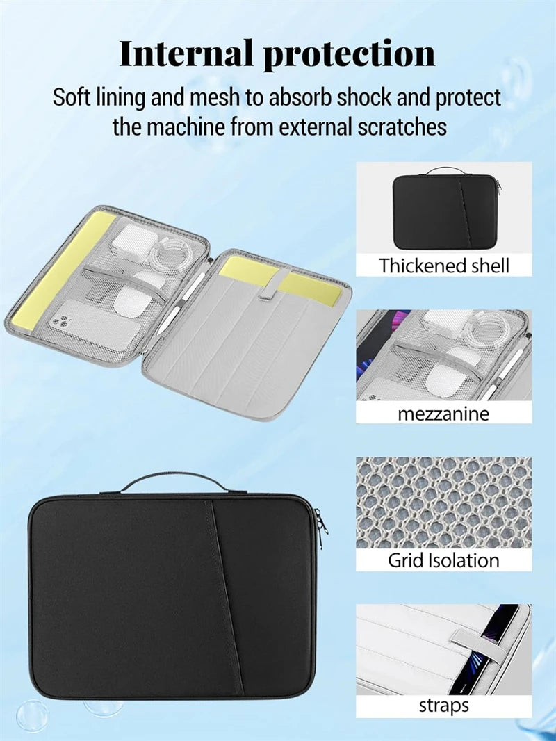 Waterproof Carrying Handle Bag Laptop Case for Macbook Neo 13 2026 Pro 16 15 14 12 Inch M4 M3 M5 Chip Mac Book Air Sleeve Cover