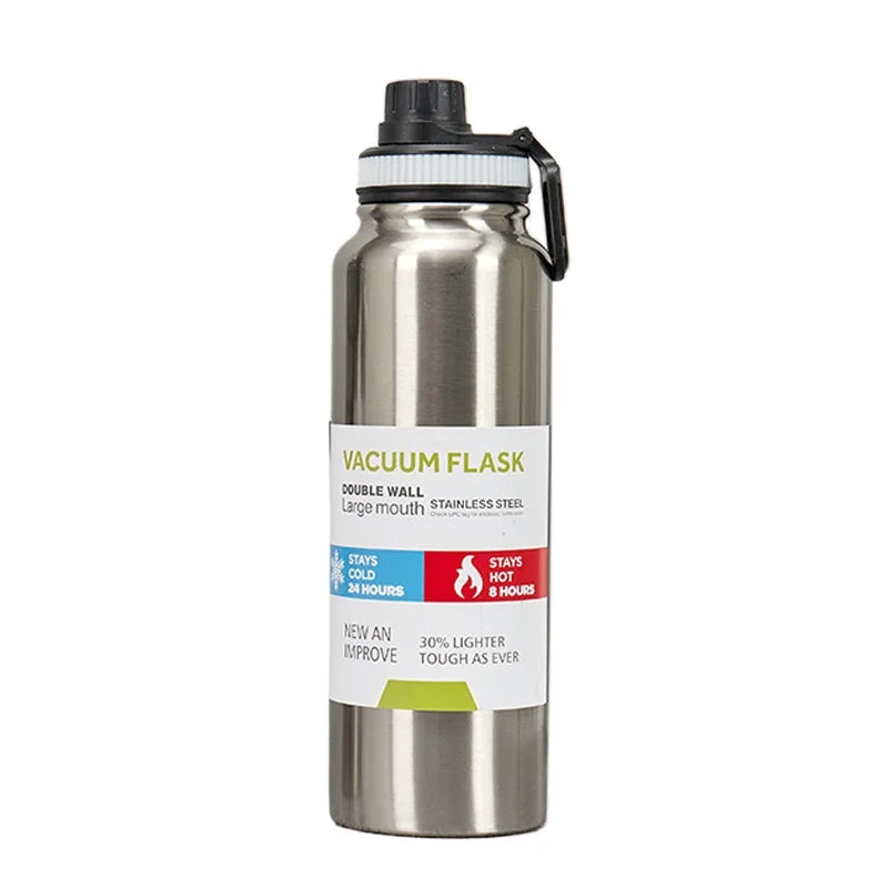 600/800/1000MLStainless Steel Thermos Bottle Car Thermal Cup Vacuum Flask Keeps Cold and Heat Thermal Mug Sports Insulated Cup
