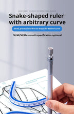 30/40/50/60cm Flexible Curve Sewing Ruler Bendable Flexible Drafting Drawing Tool Metric Scale Rule Engineering Sewing Design