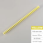 10Pcs A4/B5 Soft Plastic Loop Wire Binding Rings for Loose-Leaf Notebooks Spiral Coil Binding Strips Fastener Rings