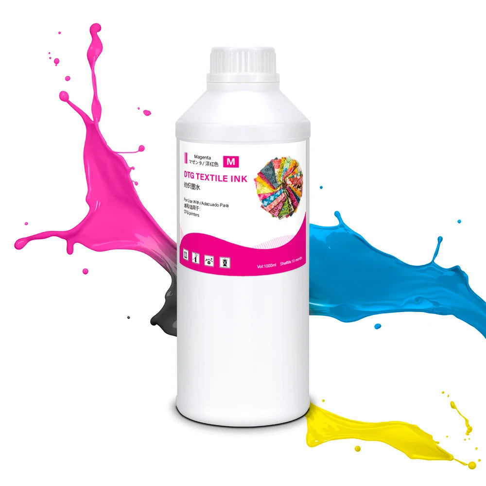 Winnerjet 1000ml GTX DTG Ink Textile Ink for Brother GTX GTX-422 PRO GTX-423 PRO GTX PRO GTX Bulk GTX PRO B Printer