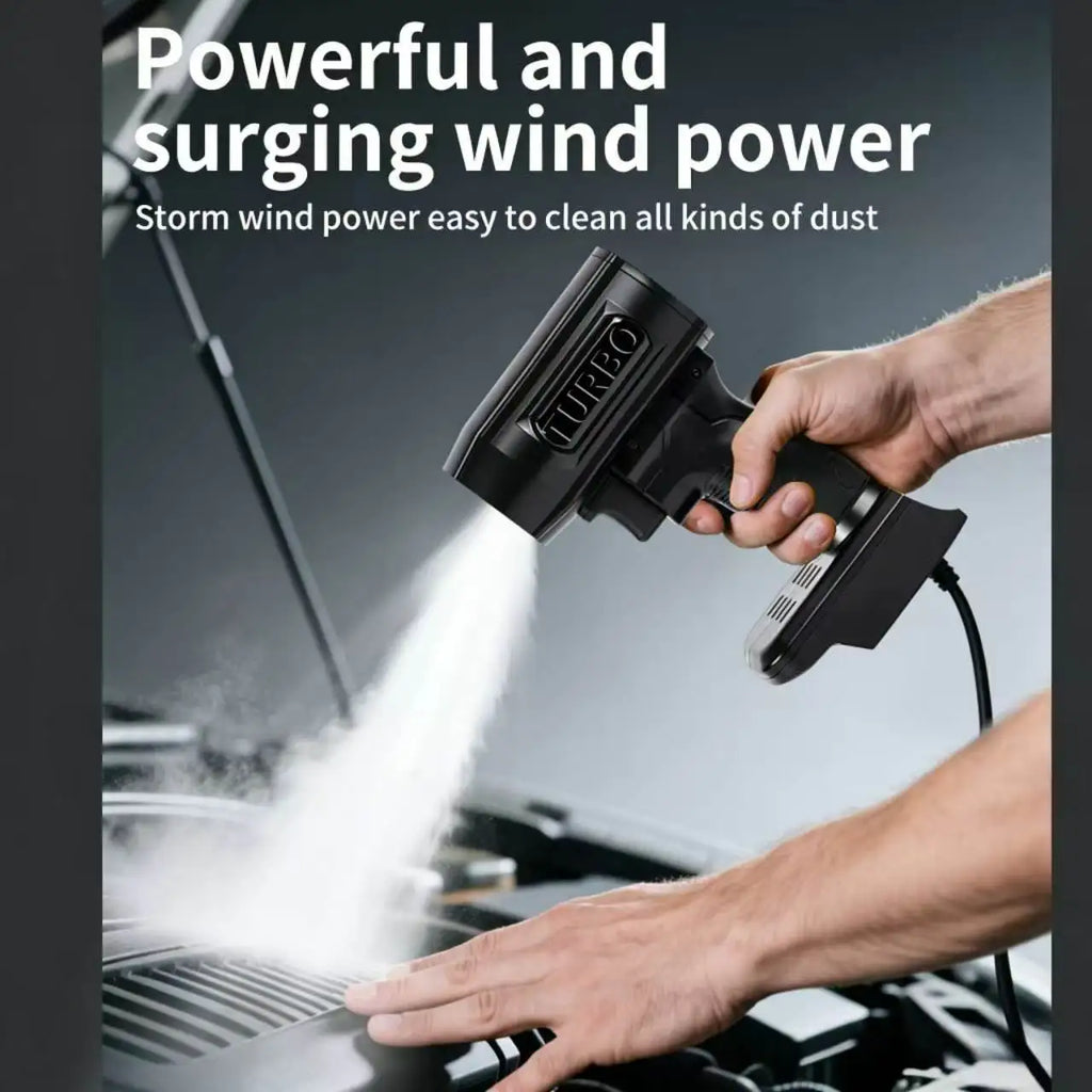 Car Violent Air Blower Powerful Handheld Turbo Jet Fan High Speed 50mm Brushless Motor Thrust Car Wash Air Gun Dryer Tools