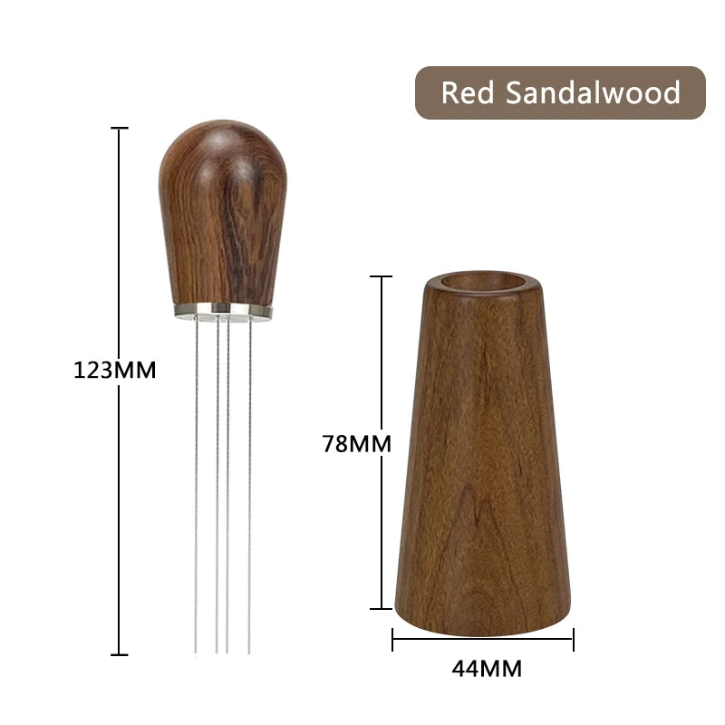 Coffee WDT Tools Needle Distributor Stainless Steel Powder Stirrer With Wooden Stand Espresso Maker Accessories Barista Tools