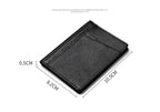 YUECIMIE Super Slim Soft Wallet Genuine Leather Mini Credit Card Holder Wallets Purse Thin Small Card Holders Men Wallet