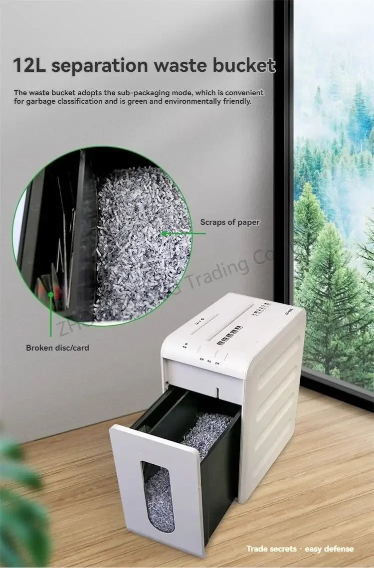 220v Electric GD-9050 Shredder Office Automatic Home Granular Electric Power Commercial Convenient Desktop 5 Level Security Crus