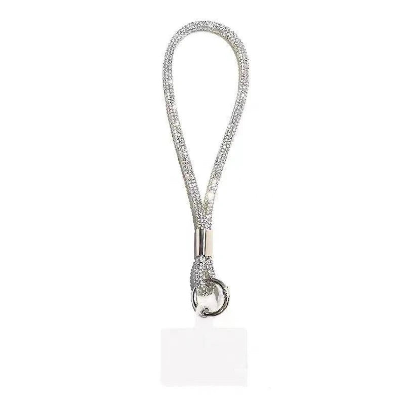 INS Glitter Phone Lanyard Phone Crystal Wrist Straps Keychain Anti-lost Rope Universal Bling Hanging Cord