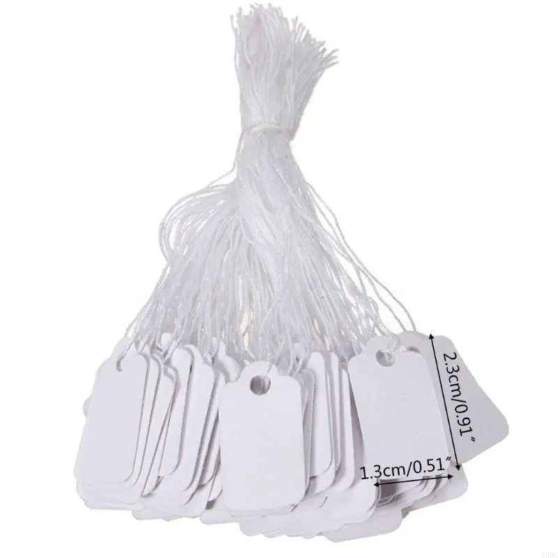 195C 500 Pcs Small Blank Writable Paper Price Marking Tag Label Gift Clothing Display
