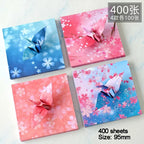 400Sheets Origami Paper Craft Folding Lucky Wish Paper Crane Craft Double Sided Folding Lucky Wish Paper DIY Color Scrapbooking