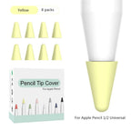 8pcs Soft Silicone Nib Cover For Apple Pencil 1 2 Tip Case Sleeve For Apple Pencil 1st 2nd Gen Touchscreen Stylus Pen Nib Case