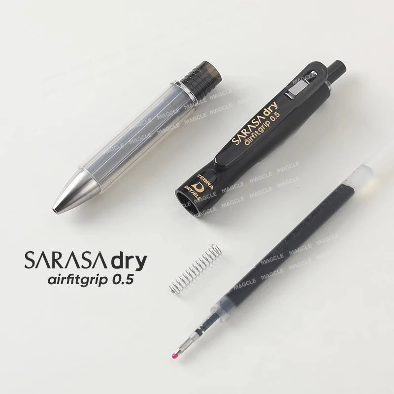 ZEBRA SARASA Dry airfitgrip Gel Pen 0.5/0.4mm Black Core Quick-Drying Smooth Writing Stylos boligrafo gel Stationery for school