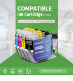 IBOQVZG LC422XL Ink Cartridges Suitable for Brother MFC-J5340DW MFC-J5740DW MFC-J5345DW MFC-J6540DW MFC-J6940DW Printer LC-422