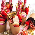 50/100PCS Disposable French Fries Cups Kraft Paper Snack Cups Ice Cream Waffles Dessert Catering Party Food Containers Supplies