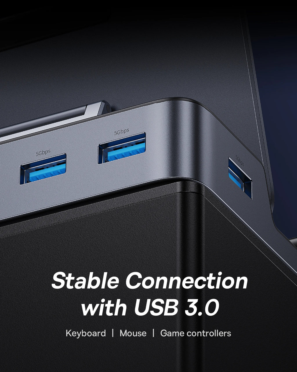 Baseus USB C Docking Station for Steam Deck Nintend Switch Game Type C to HDMI 4K@60Hz RJ45 PD 100W USB 3.0 6-in-1 Type C Hub