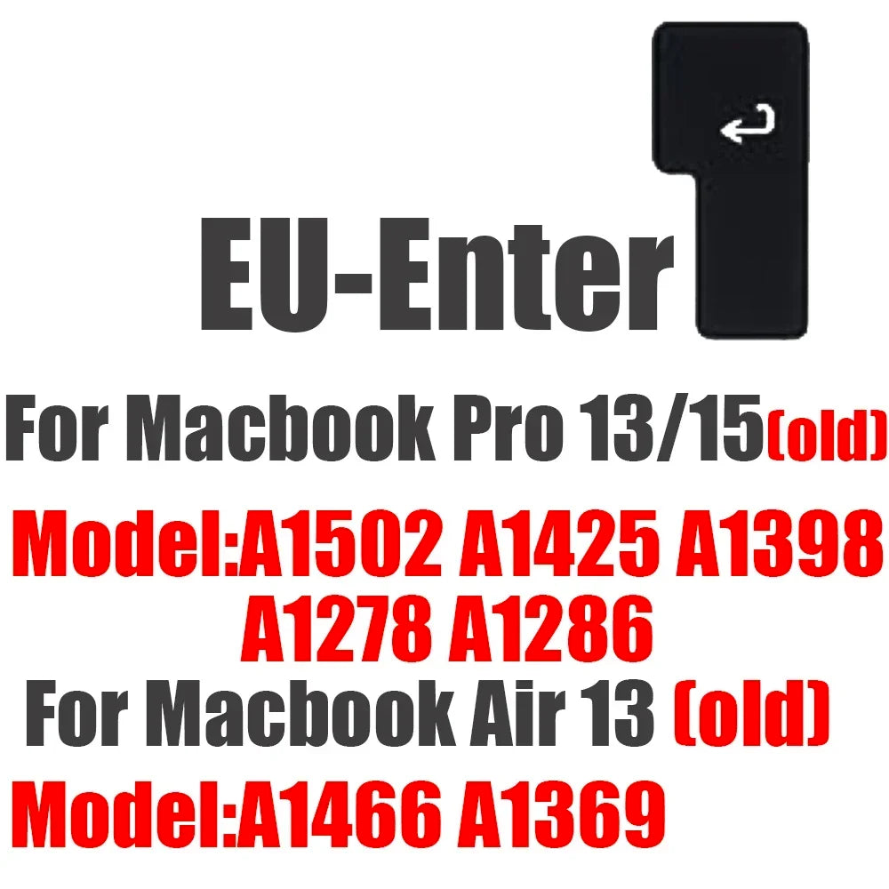 Keyboard Cover for Macbook Air 13 15 Pro 14 16 Touch Bar ID Silicone Protector Skin EU A3113 A3112 A3240 A2337 A3401 M1 M2 M3 M4