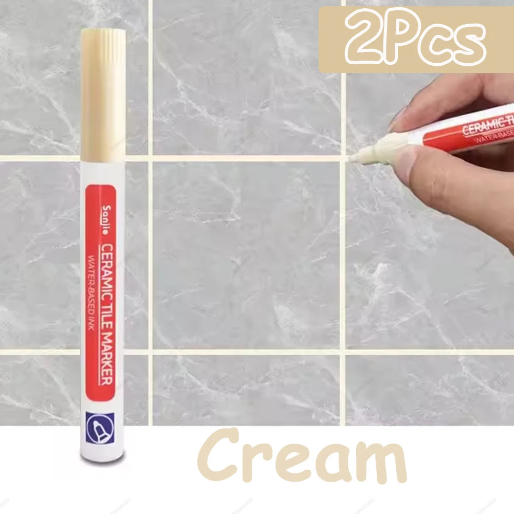 1-10Pcs 10 Colors Waterproof Tile Floor Marker Pen Wall Grout Pen for Kitchen Bathroom Ceramic Seam Paint Gap Repair Tools