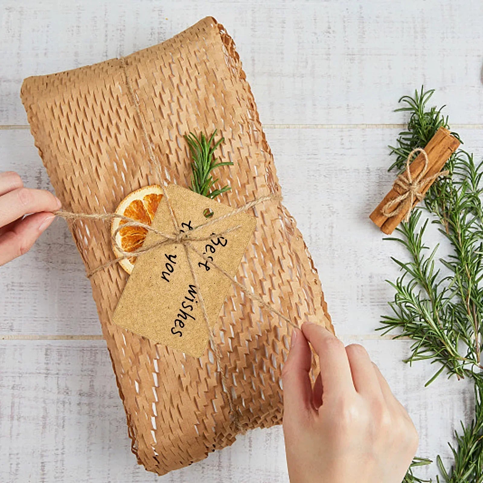 Kraft Paper Tags 100 PCS Kraft Paper Adorable Design Gift Tags Hang Tags Heavy Duty Price Tags Vintage Wedding