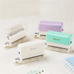 KW-TRIO Mini Portable Multi-Color Punch Hole Binder Punch 6-Hole Punch Multi-Functional Study Organizer Hole Punch