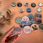 Custom Personalized Tinplate Pins With Text And Picture Printing As Metal Lapel Badge For Custom Brooches For Friends Wholesale