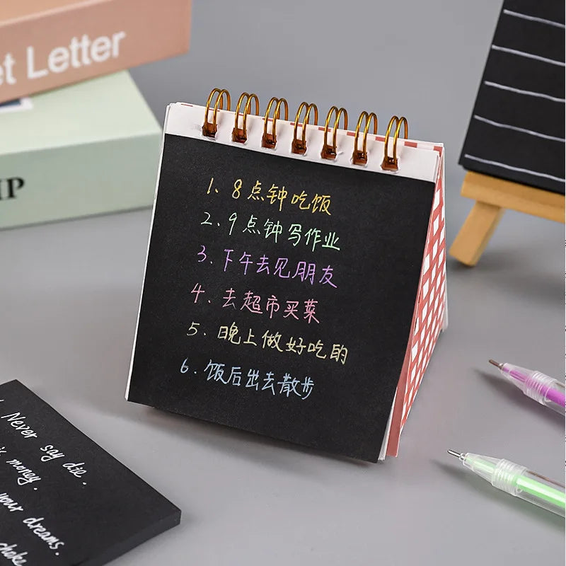 Black N Times Sticky Notes To Do List Memo Pad Notepad Cute School Office Supplies Gift Stationery