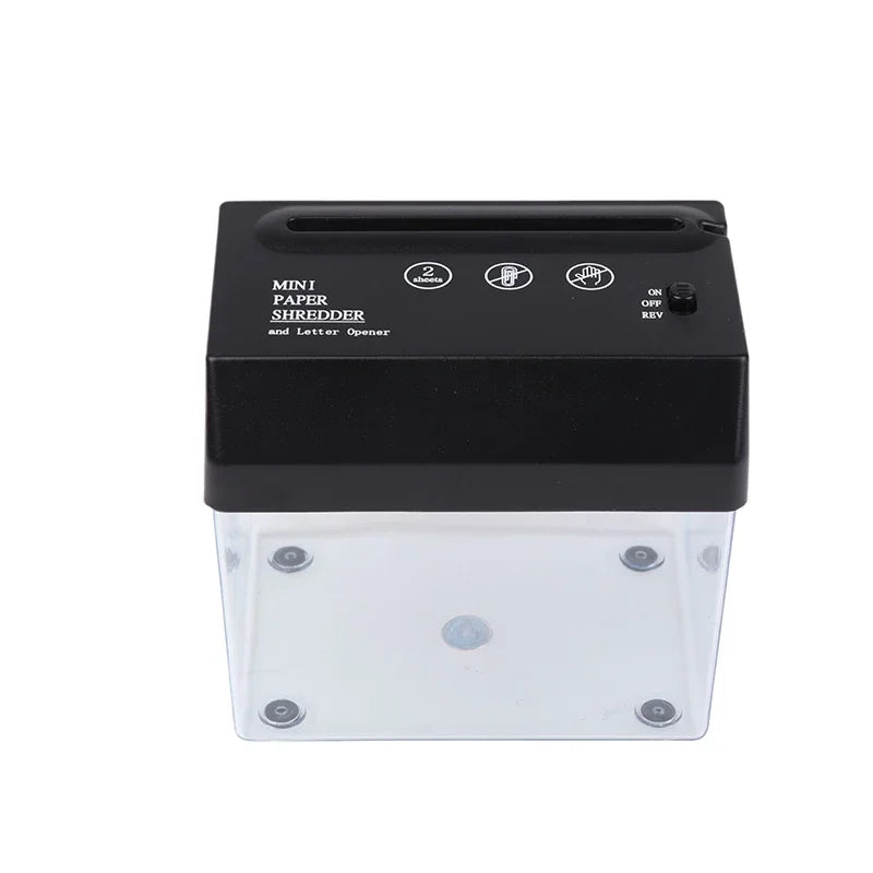 A6 Portable Mini Paper Shredder Electric USB Battery Operated Documents Paper Cutting Tool For Home Office