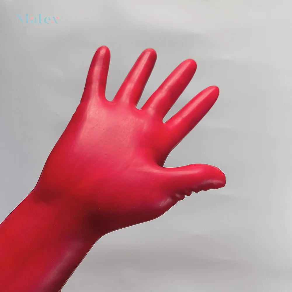 Natural Latex Gloves Short Cosplay Accessories 0.4 Thickness Excellent Elasticity and Softness