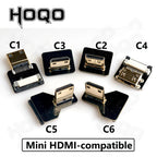 HDMI-compatible FPV Cable Micro/Mini HD-90 Degree Adapter FPC Ribbon Flat Pitch 20pin For TV Projector Multicopter Aerial Photog