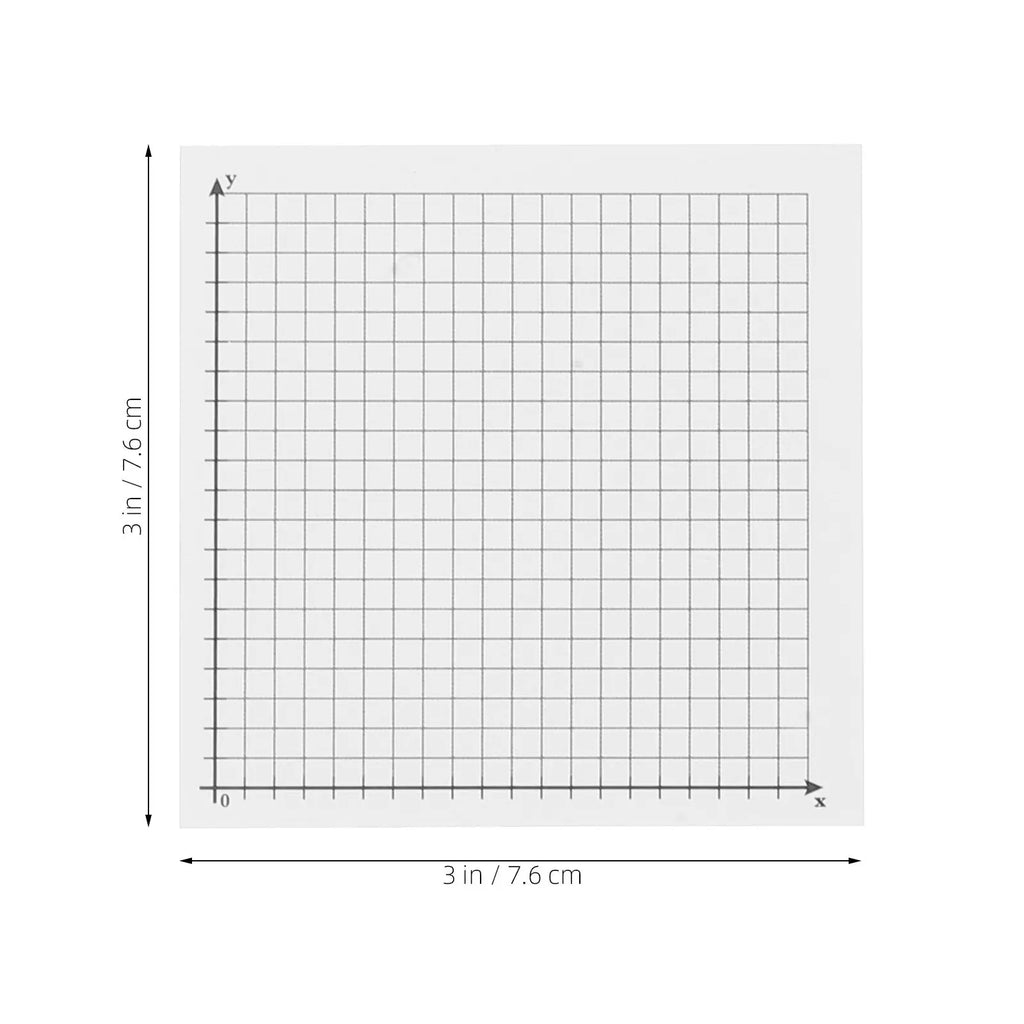 6 Pcs Grid Memo Pads Sticky Notepads Adhesive Graphing Paper Notes Writing Four Quadrant