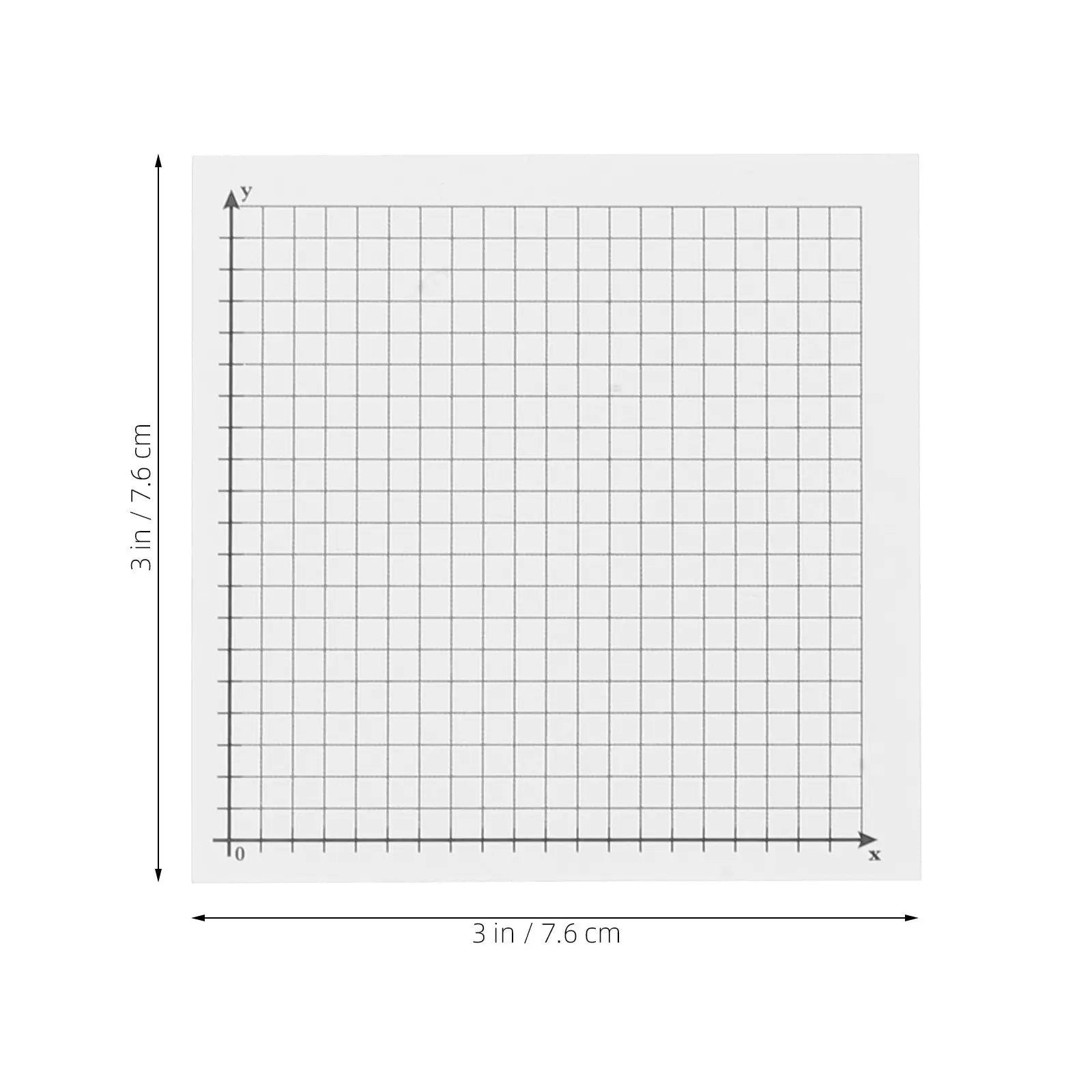 6 Pcs Grid Memo Pads Sticky Notepads Adhesive Graphing Paper Notes Writing Four Quadrant