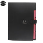 A4 Organ Folder 5 Layers Macaron Colors File Manager Storage Simple Folder for Student School and Office Stationery Supplies