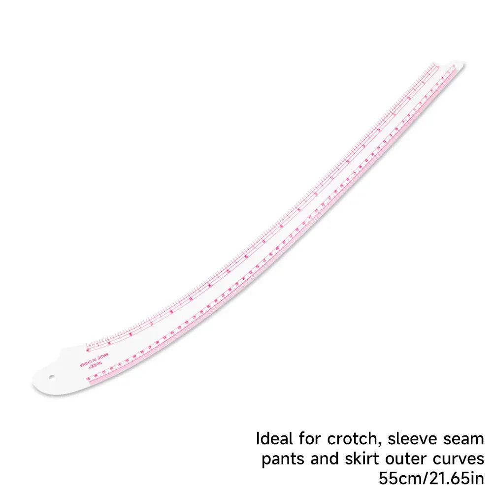 Clear Metric Flexible French Curve Ruler Practical Tailoring Template For Dressmaking Pattern Drafting DIY Sewing Projects