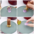 Wax Seal Stamp Silicone Mold Pad Multiple Sizes Sealing Wax Mould Mats Sealing Fix Shapes Envelope Invitation DIY Scrapbook Tool