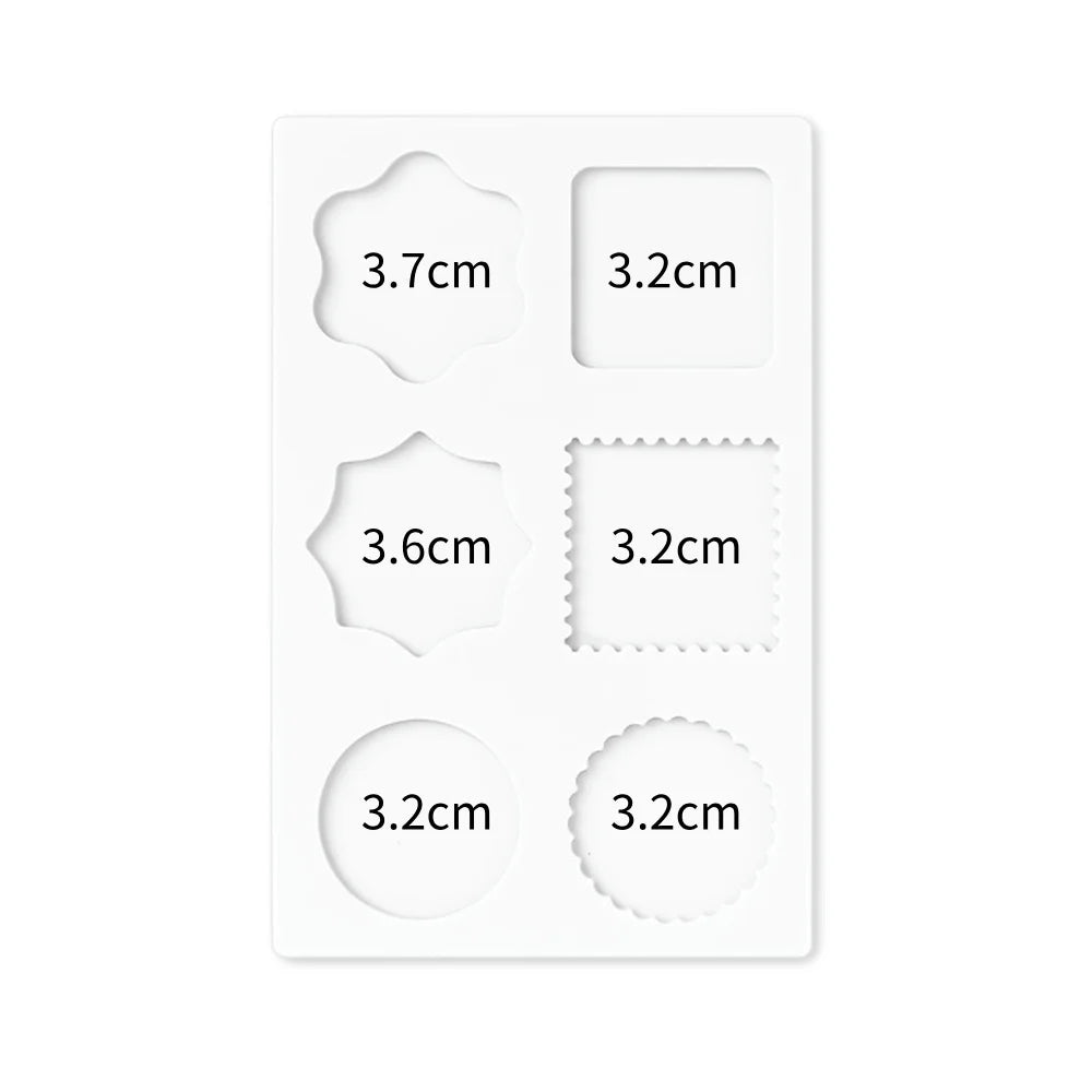 Wax Seal Stamp Silicone Mold Pad Multiple Sizes Sealing Wax Mould Mats Sealing Fix Shapes Envelope Invitation DIY Scrapbook Tool