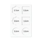 Wax Seal Stamp Silicone Mold Pad Multiple Sizes Sealing Wax Mould Mats Sealing Fix Shapes Envelope Invitation DIY Scrapbook Tool