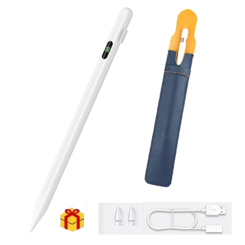 P+7 Universal Stylus Battery Display Pen For Android IOS Screen Touch Pen For iPad Huawei Xiaomi Honor Tablet Stylu   Penci