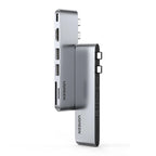 UGREEN 6-in-2 USB-C HUB Type-C to Thunderbolt 3 4K HDMI SD&TF USB3.0 Adapter for MacBook Pro Air Docking Station USB-C Splitter
