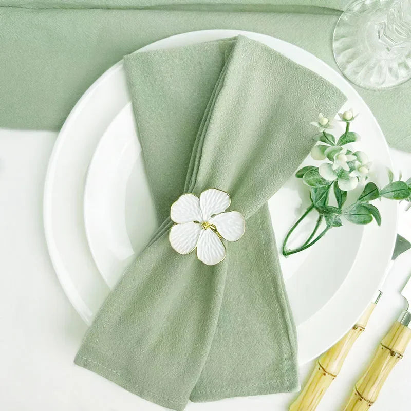 4PCS Christmas Red Cloth Napkins Washable 30x45cm 100% Cotton Fabric Tea Towel for Dinner Wedding and Parties Decor