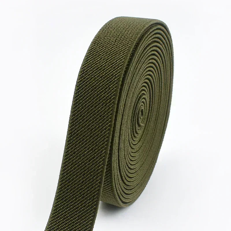 3/5M Meetee 20-50mm Elastic Bands for Trouser Waist Rubber Band Stretch Webbing Tape Belt DIY Underwear Clothes Sewing Accessory