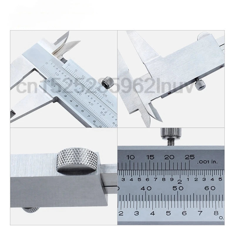 CNC Vernier Caliper 530-118  8" 0-200mm Metal Vernier Calipers Inside Outside Depth Step Measurements Tool Metric