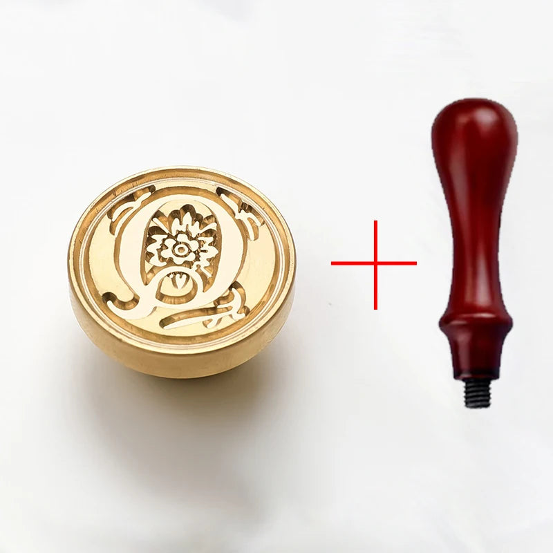 2PCS Clear Sealing Stamp Head Wax Seal Craft Supplies Wax Seal Stamp and Handle Stamp Scrapbooking Supplies Craft HCZ0106