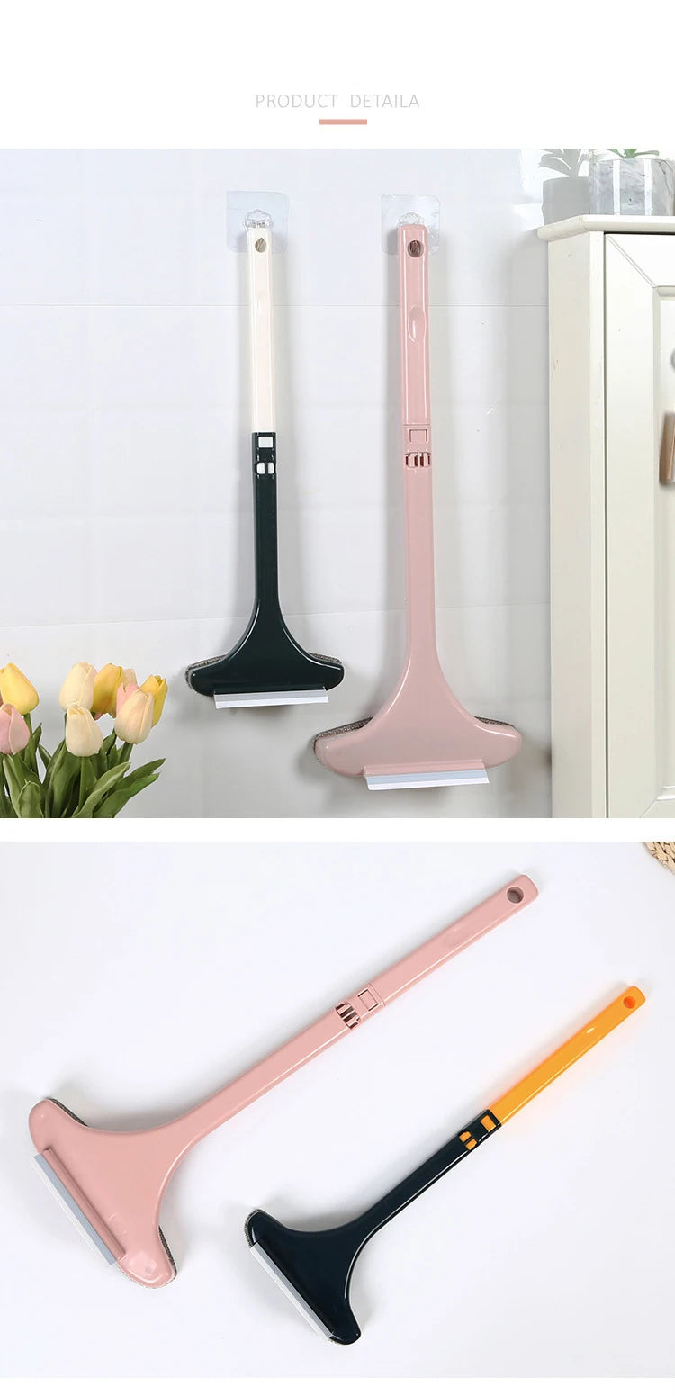 Window Mesh Screen Brush Curtain Net Wipe Cleaner Carpet Brush Dust Removal Brush Home Retractable Long Handle Cleaning Tools