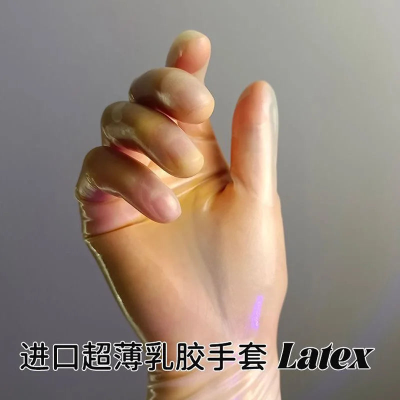 Transparent Latex Gloves Ultra-Thin High Elastic Tight Latex Clothing Accessories