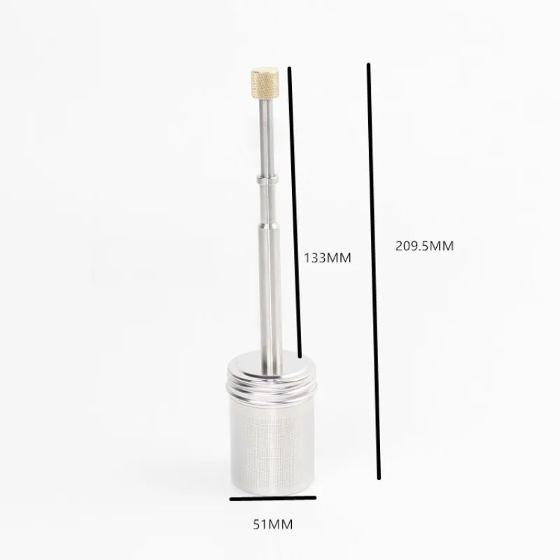 Tea/Coffee Press Type Infuser, Extra Fine Mesh Tea Strainers for Loose Tea Coffee, Stainless Steel Strainer with Extended Handle