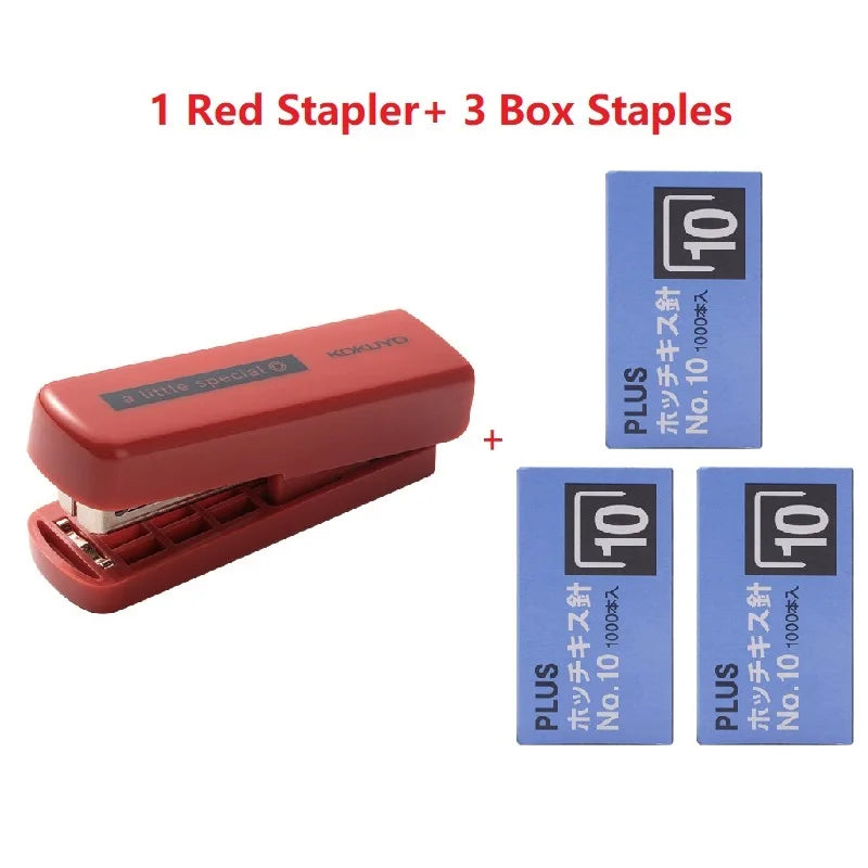 Kokuyo A Little Special 10#Needle Mini Stapler,Strong&Easy Lightforce Effortless Stapling Tool for School,Home,Office,Exam,Files