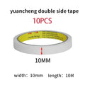 10M White Double Sided Tape Ultra-thin High-adhesive Super Strong Hand Tearable Tape 5-40mm Wide for Crafting And Packaging