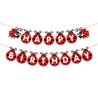 Insect Ladybug Party Disposable Tableware Sets Kids Birthday Plates Cups Napkins For Baby Shower Party Dinnerware Decoration