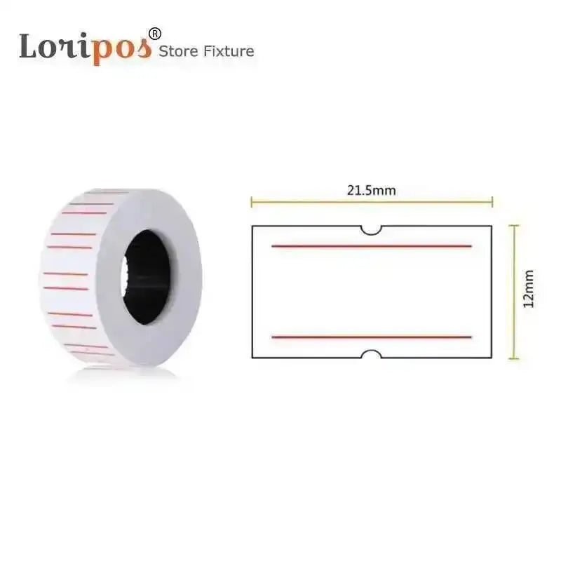 10 Rolls Colored Self-Adhesive Price Stickers / Price Label Paper for MX-5500 Price Tag Gun, Labeller Counter Accessories