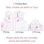 3-Piece Set for Doll Clothes Ruler Tailor Garment Cloth Sewing Tool Design Ruler F0T1