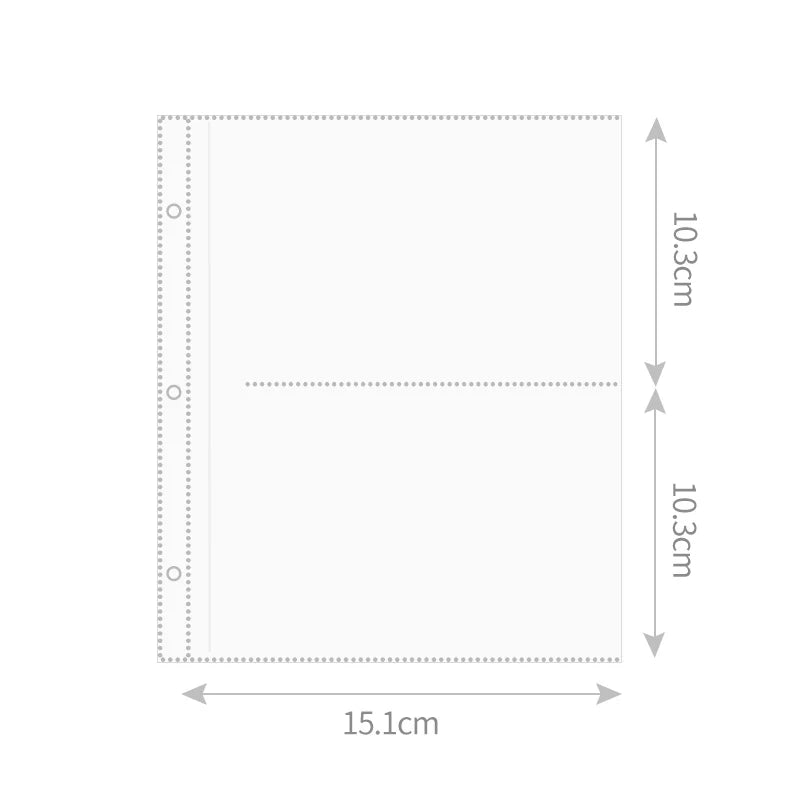 A5 Photocard Holder Photo Album Card Binder D Shape 3 Ring with Magnetic Button Collector Book 10x15 Cards Protectors Storage